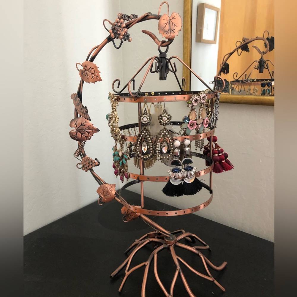 Birdcage earring display rack